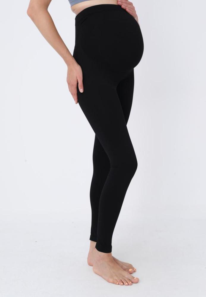 Colanți Negri pentru Gravide – cu Bandă Elastică de Susținere sub Burtă,Culoare Negru,Engros